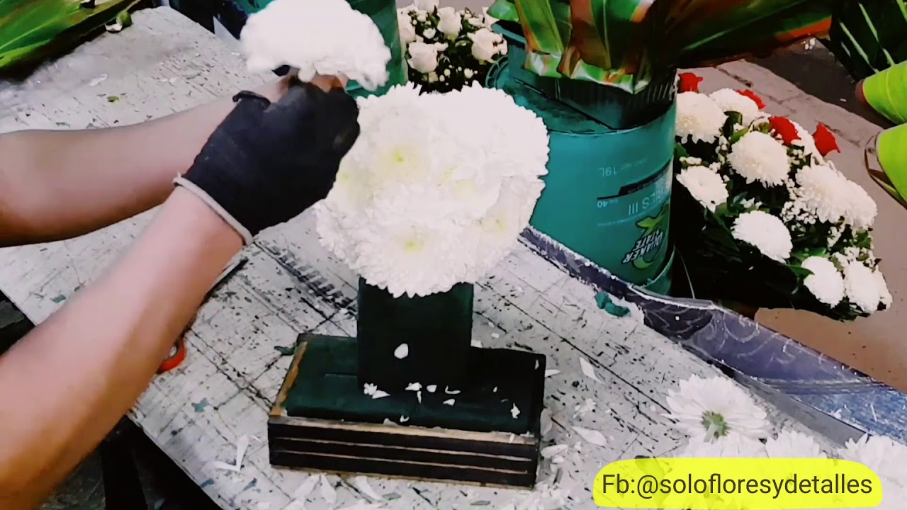 Como hacer oso con flores bien facil