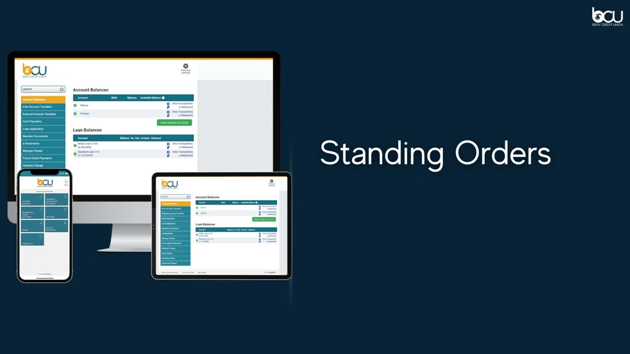Online Banking Standing Orders