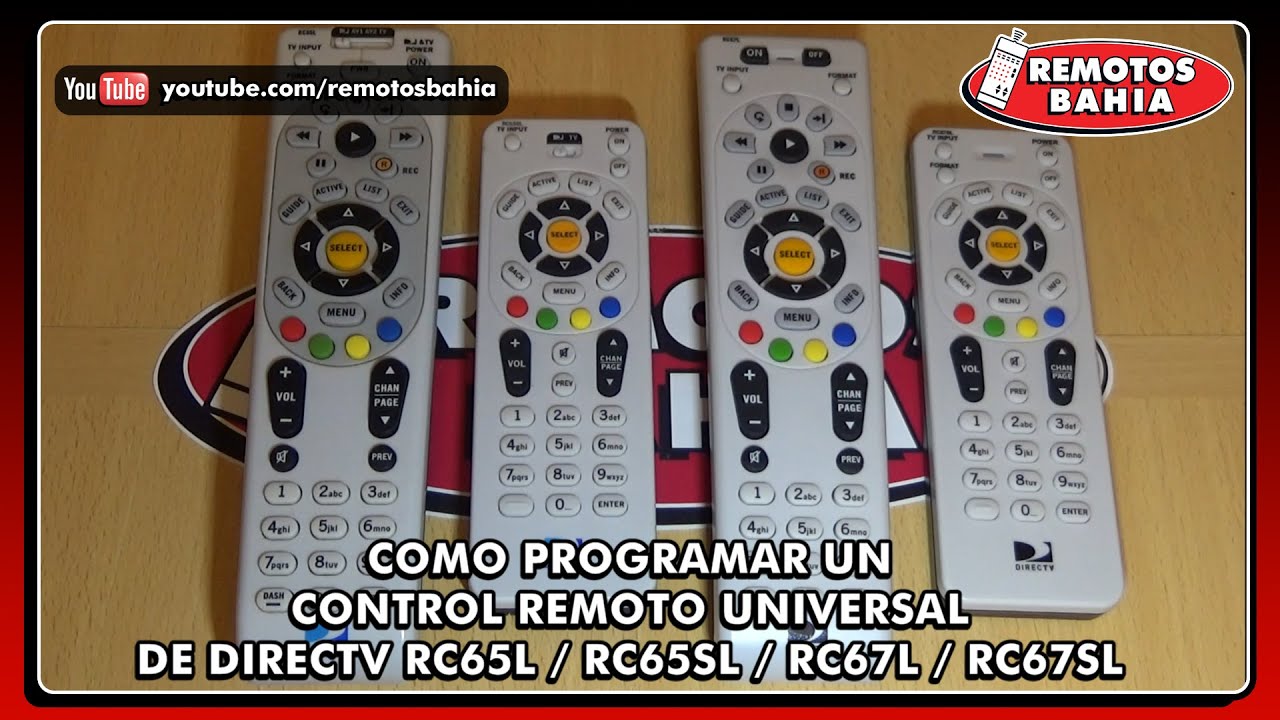 COMO PROGRAMAR CONFIGURAR UN CONTROL REMOTO DE DIRECTV EN UN TELEVISOR LCD LED SMART TV RC65 RC67