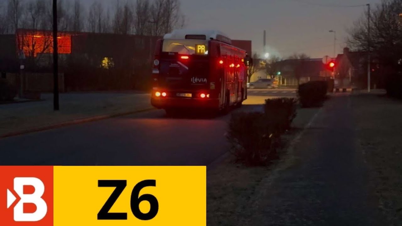Bus irisbus citelis 12 N°10261 ligne Z6 trajet complet entre gare de Roubaix et zac Winhoutte