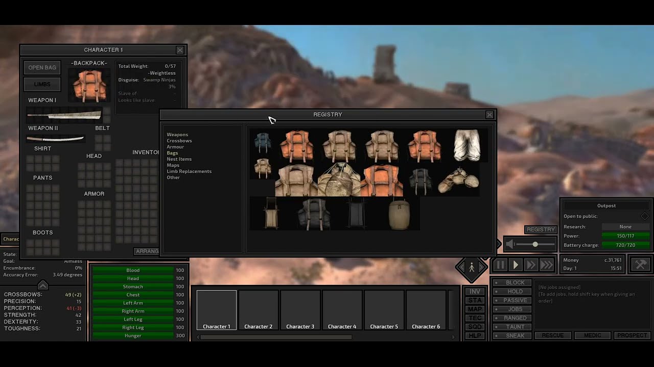Kenshi UI: First Look