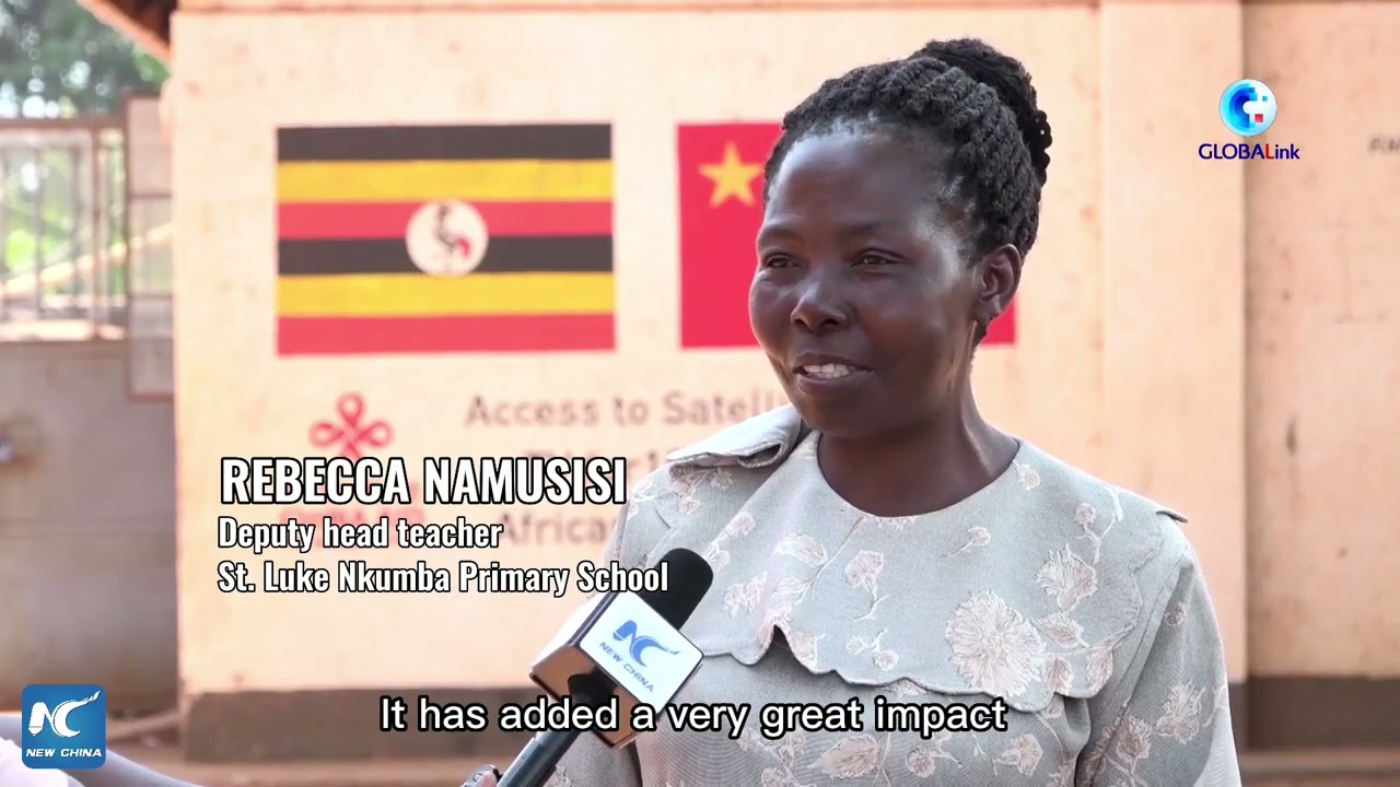 GLOBALink | China-aided project helps 100,000 people in rural Uganda access satellite TV