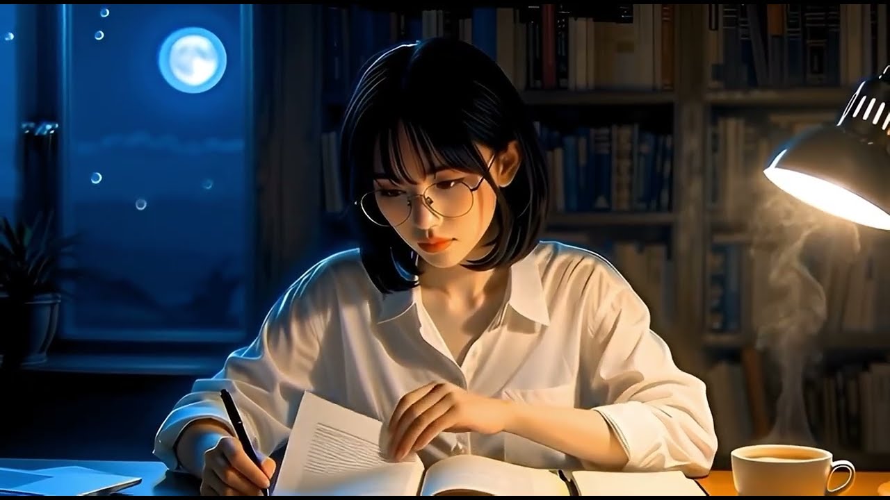 Quiet Piano Music for Studying 🌙 Late Night Study Session
