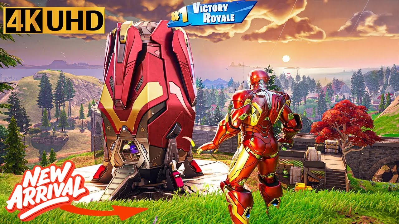Fortnite IRON MAN Gameplay | 4K Max Graphics + Ray Tracing #fortnite