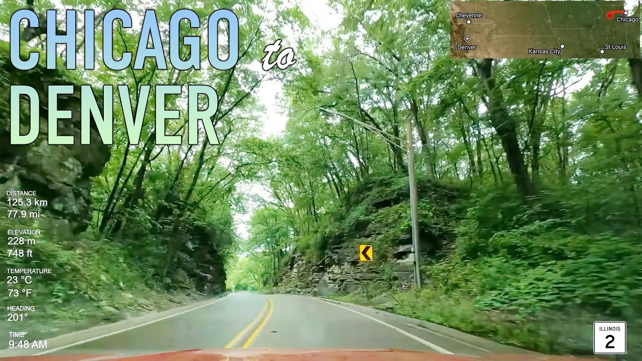 Chicago to Denver Road Trip Timelapse in 4K