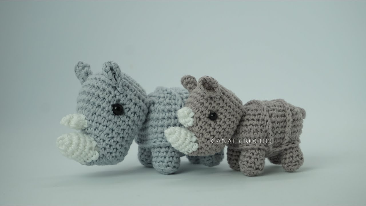 Rinoceronte amigurumi tutorial