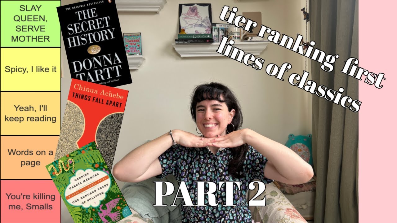 PART 2: Tier ranking first lines of classics novels!