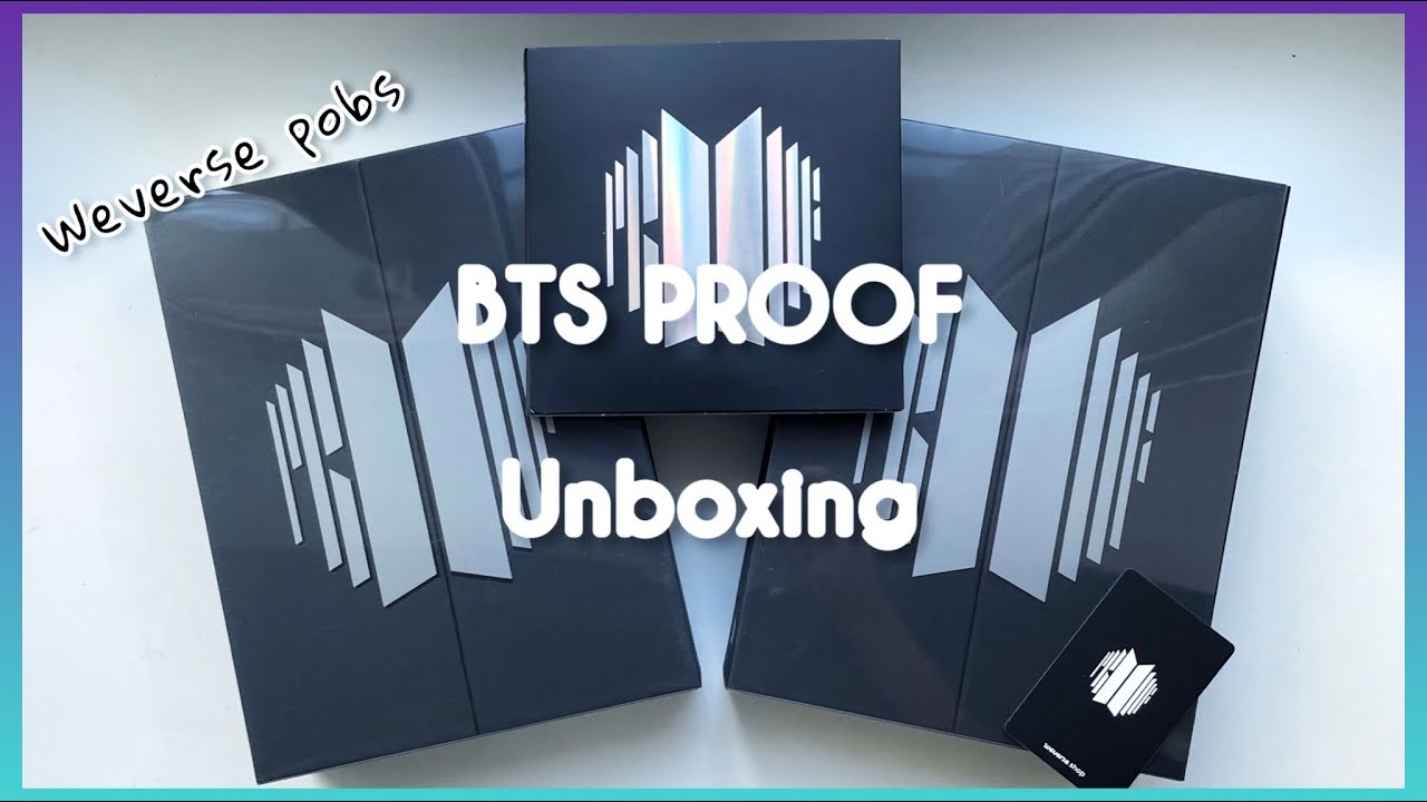 🖤 Распаковка альбома BTS Proof (Standard, Compact + Weverse POBs) // BTS unboxing 🖤