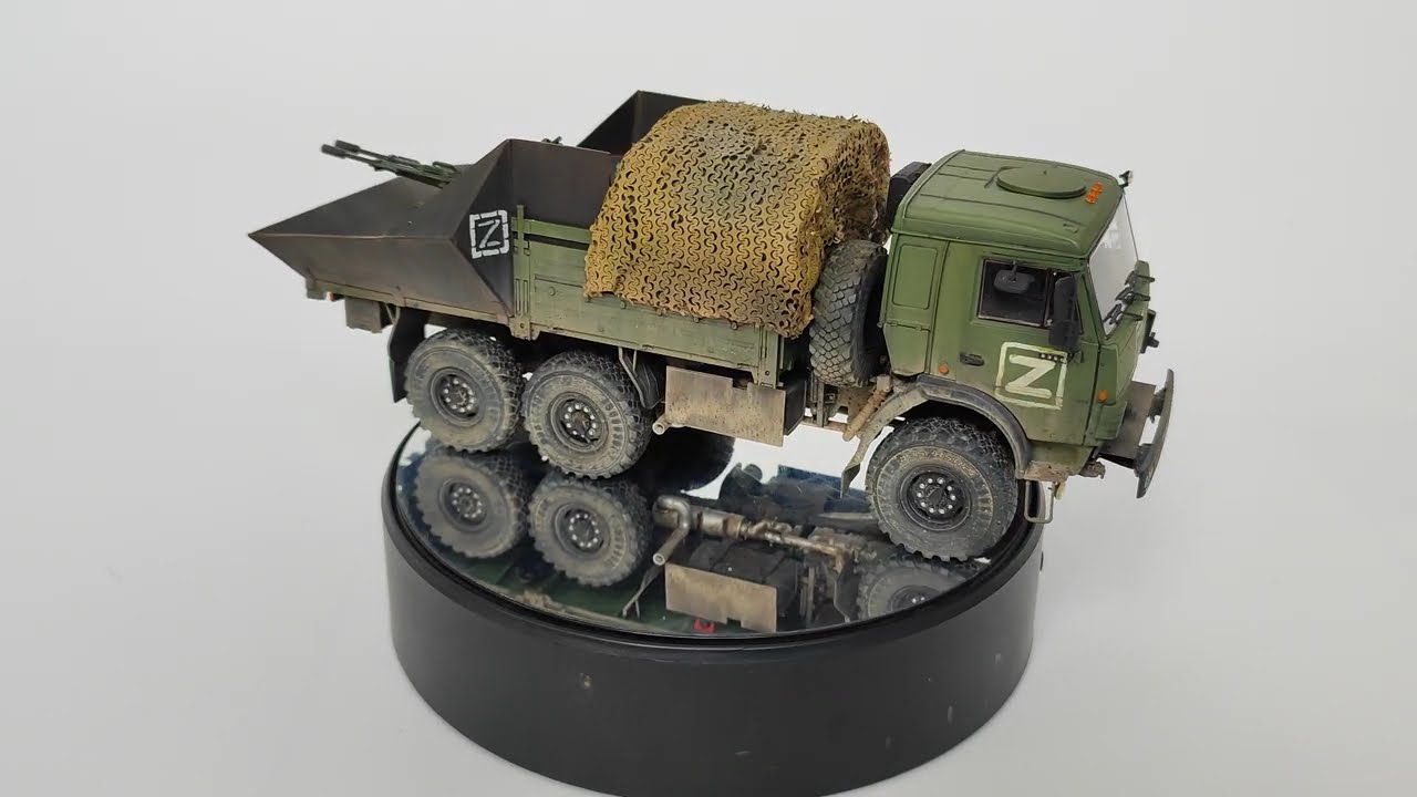 КамАЗ 5350(Мустанг) с ЗУ-23-2 /Звезда,зd печать/1:35