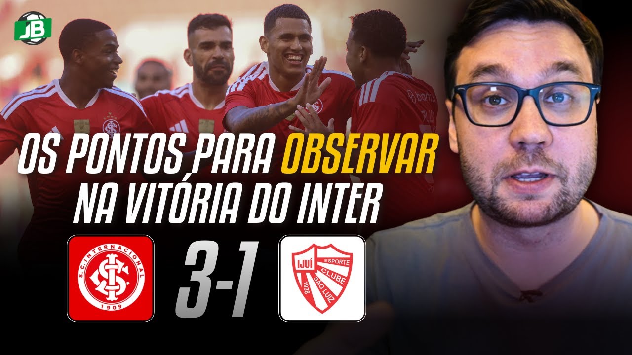 🟥 OS PONTOS POSITIVOS E NEGATIVOS QUE FOI POSSÍVEL VER NA PARTIDA DO INTER
