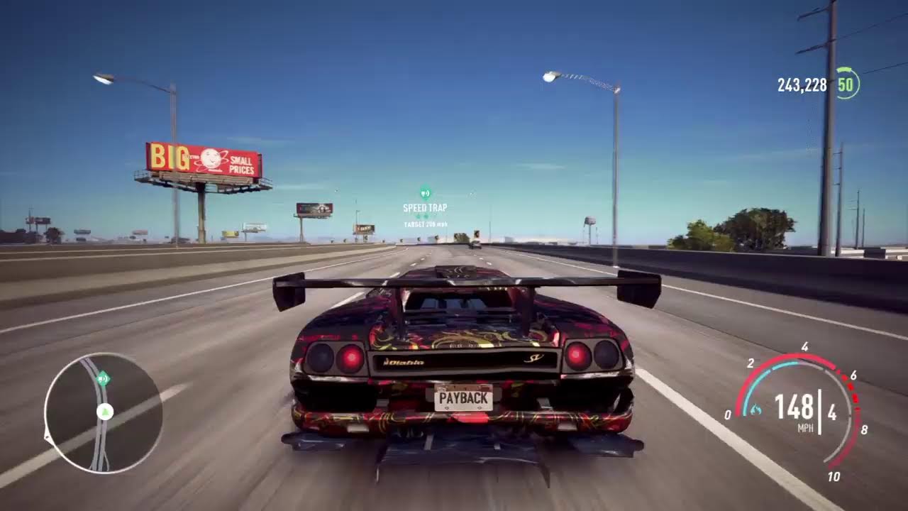Driving around in need for speed payback