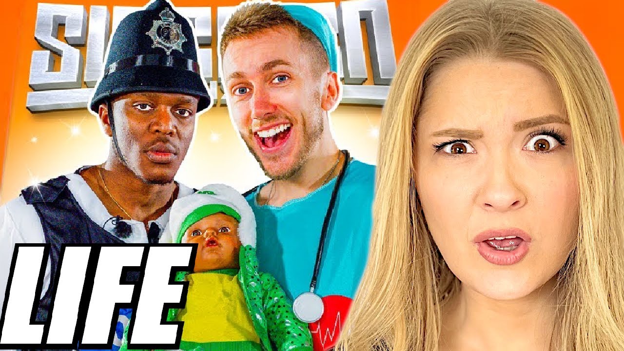 AMERICANS REACT TO SIDEMEN GAME OF LIFE IRL