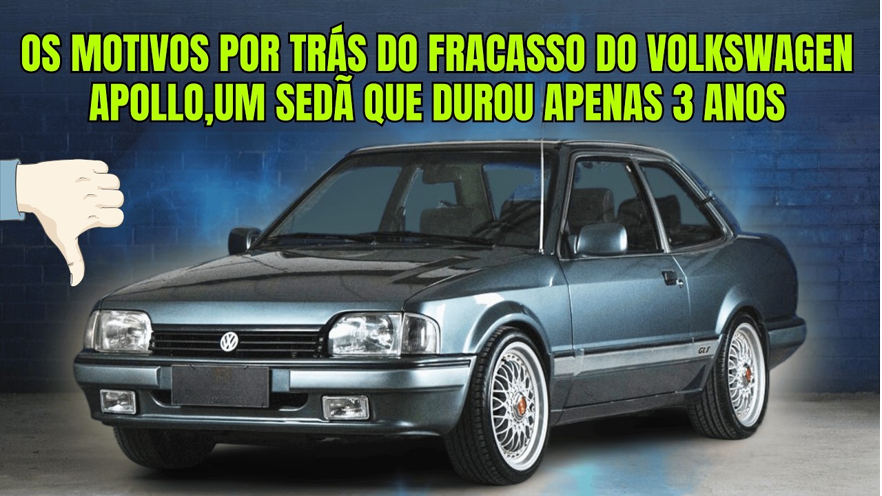 A história do Volkswagen Apollo: o carro que prometia sucesso, mas não durou três anos no mercado