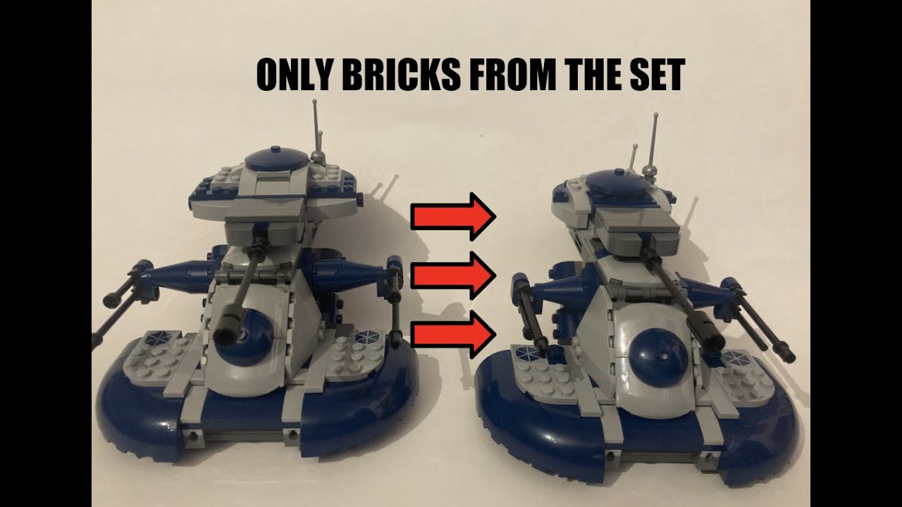 How To Fix Your 2020 Lego AAT with ONLY PIECES FROM THE SET (2020  Star Wars 75283) | PoafiBricks