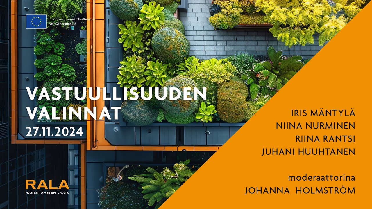 Vastuullisuuden valinnat -webinaari 27.11.2024