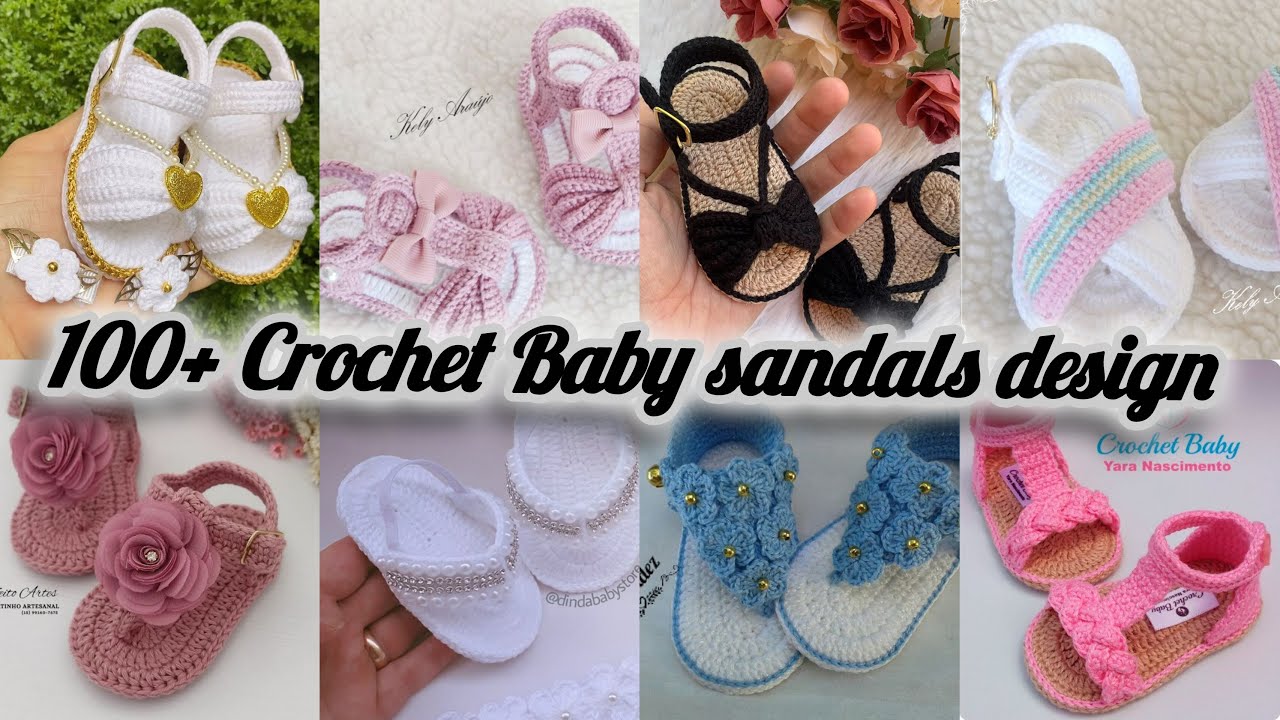 100+ Top Trendy Crochet baby Sandals ideas||Crochet baby booties pattern 2025