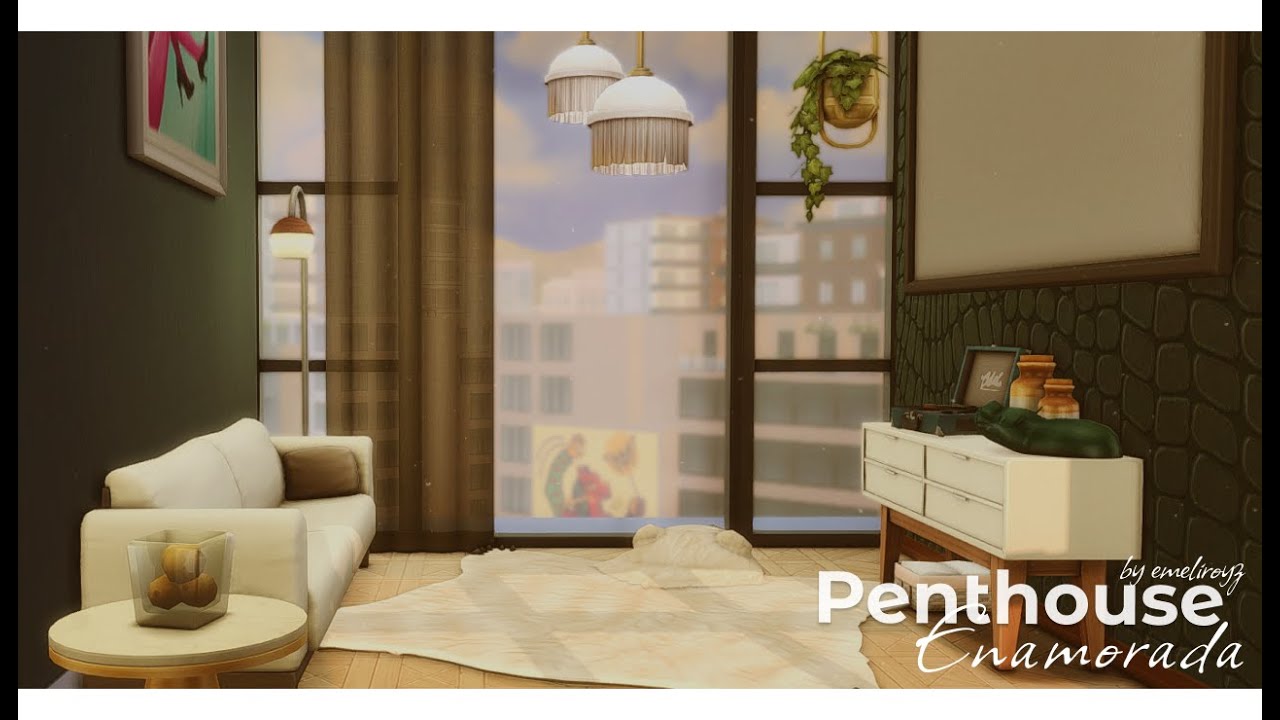 Пентхаус молодой девушки в Энамораде🤍 | Строительство | The Sims 4 | No CC