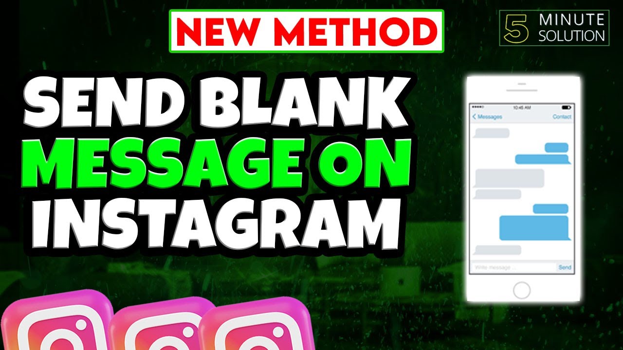 How to send blank message on Instagram 2024