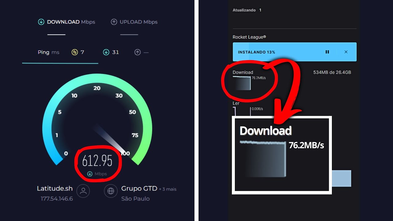 Download e velocidade de Internet diferentes! Porqu&ecirc;?