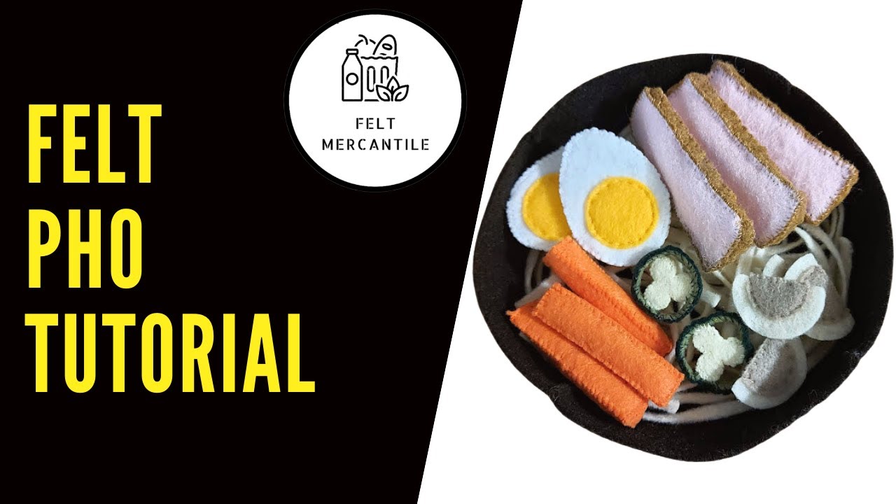 HOW TO MAKE PRETEND PLAY PHO FROM FELT - Felt Vietnamese Soup Tutorial