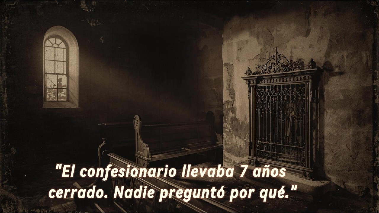 Nadie sabía por qué la iglesia fue cerrada hasta que él abrió el confesionario…
