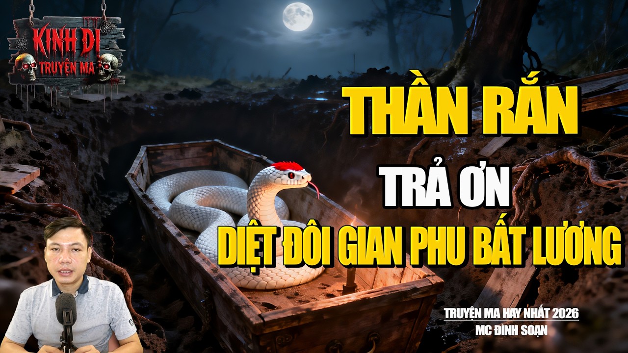 TRUYỆN MA CÓ THẬT :  THẦN RẮN TRẢ ƠN - NGƯỜI PHU BỐC MỘ : DIỆT ĐÔI GIAN PHU BẤT LƯƠNG
