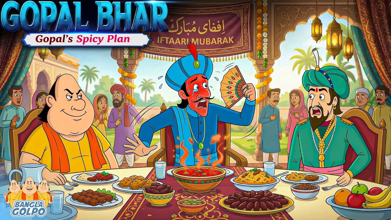 ইফতারের মজার দাওয়াত! 🌶️ গোপাল কি হাসি-ধাঁধা খেলবে মন্ত্রীর সঙ্গে? | Bangla Golpo 2026