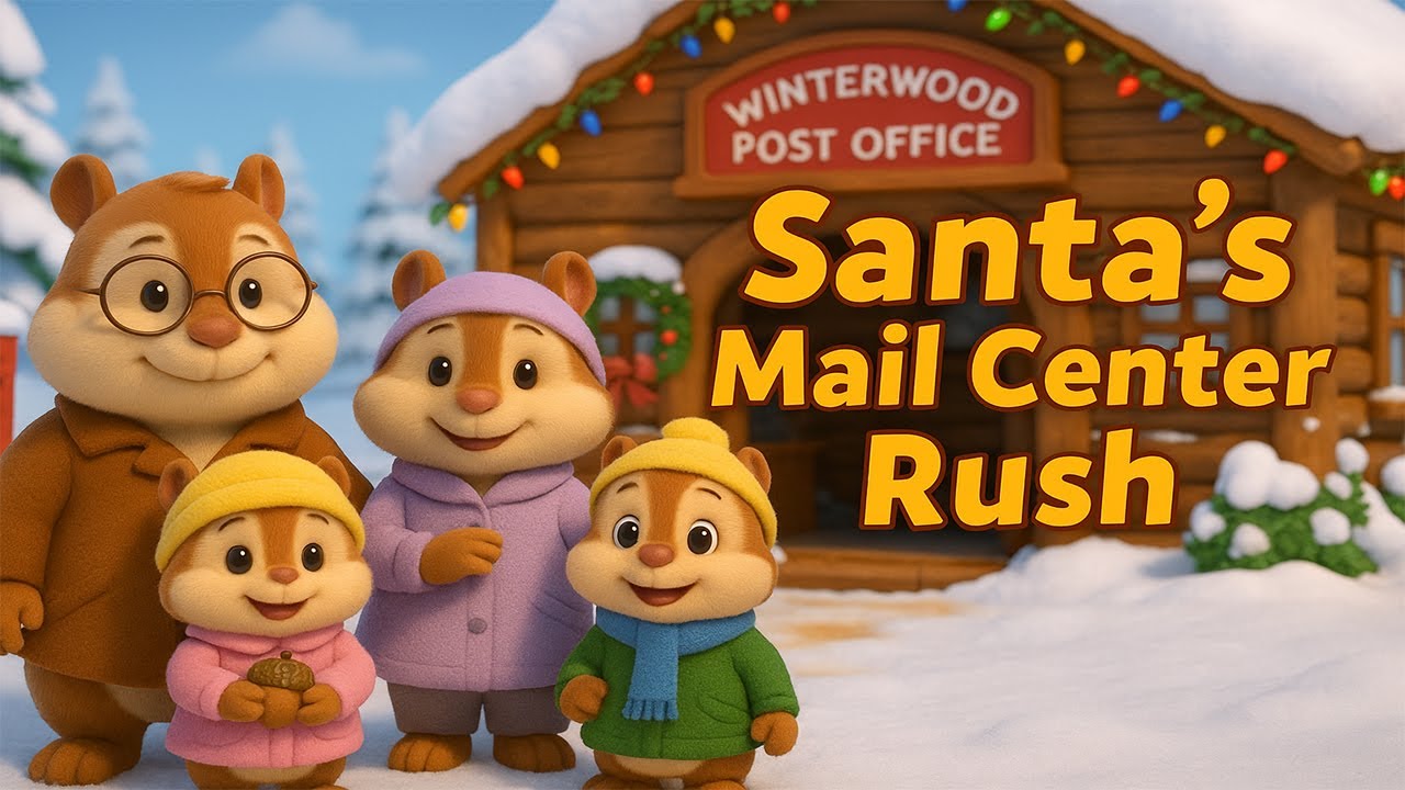Family Chipmunk: Santa’s Winterwood Mail Center Rush | Cozy Christmas Cartoon
