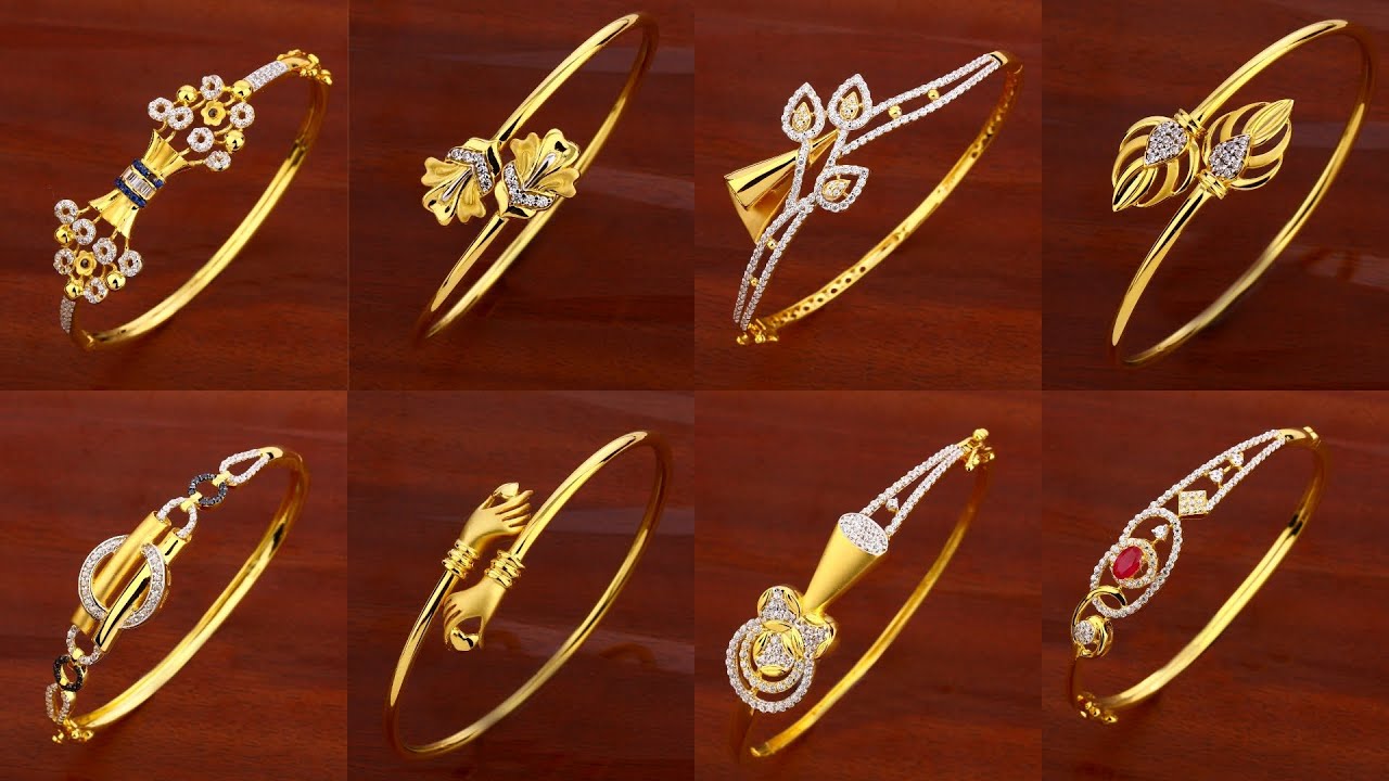 Latest Gold Bangle Bracelet Designs with weight and price| Gold Bracelet designs #Indhus