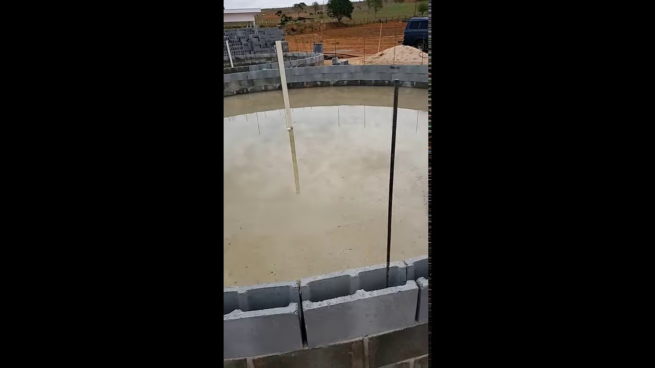 7. tanque bloco estrutural  peixes #piscicultura #urbana #sitio_do_zero #alevinos #TPA #fish #ras
