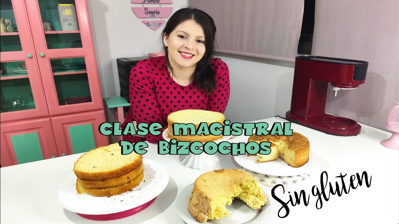 Clase magistral de bizcochuelo sin gluten