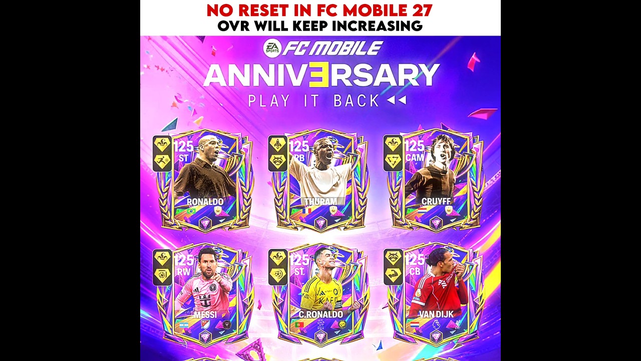 NO RESET in FC Mobile 27 .. OVR keeps increasing 🤯 #fcmobile
