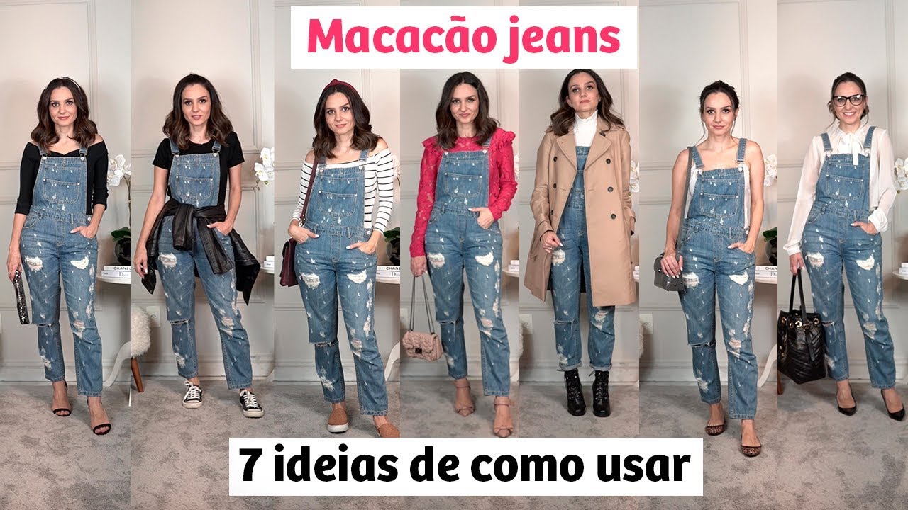 Um macacão jeans: SETE looks diferentes
