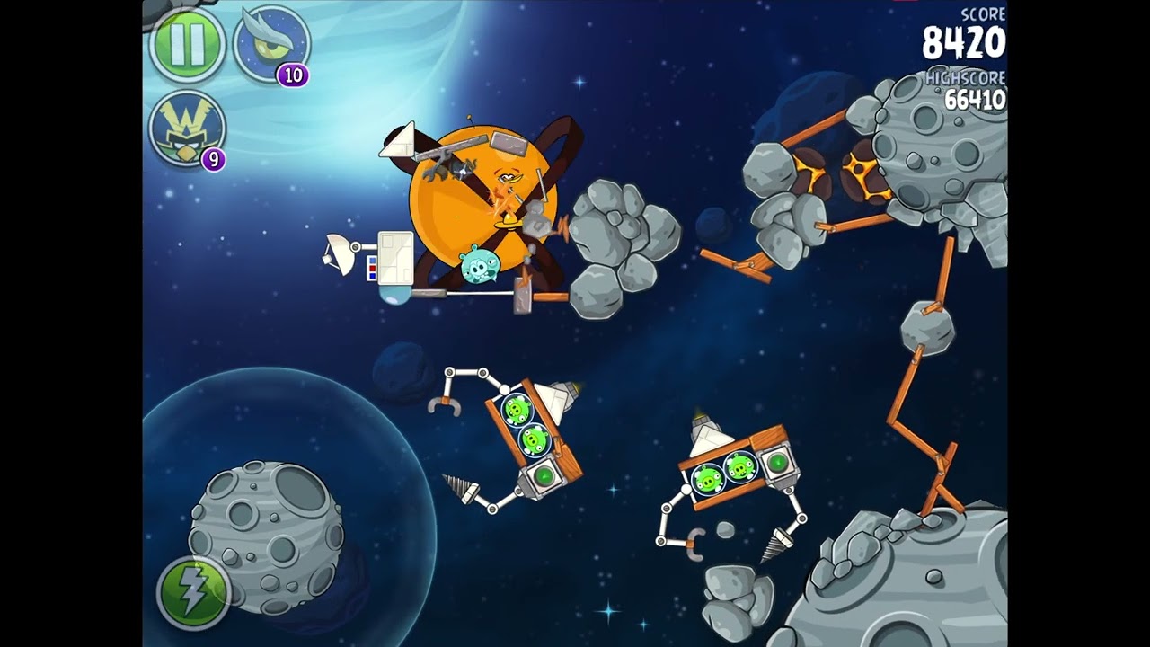Yes! It unlocked now! / Silence Master play Angry Birds: Space / 3 stars video 2