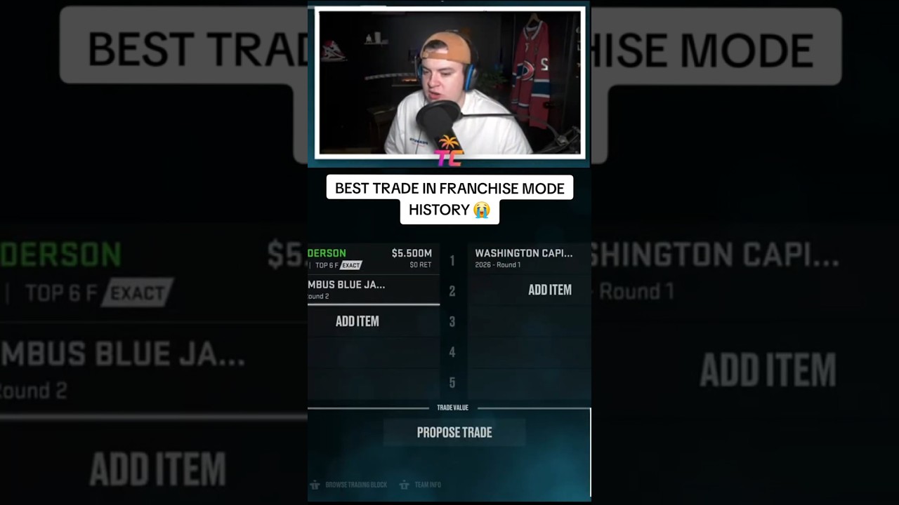 BEST TRADE IN NHL 25 FRANCHISE EVER 😭 #nhl26 #nhl #easportsnhl #nhl25 #nhl25franchise