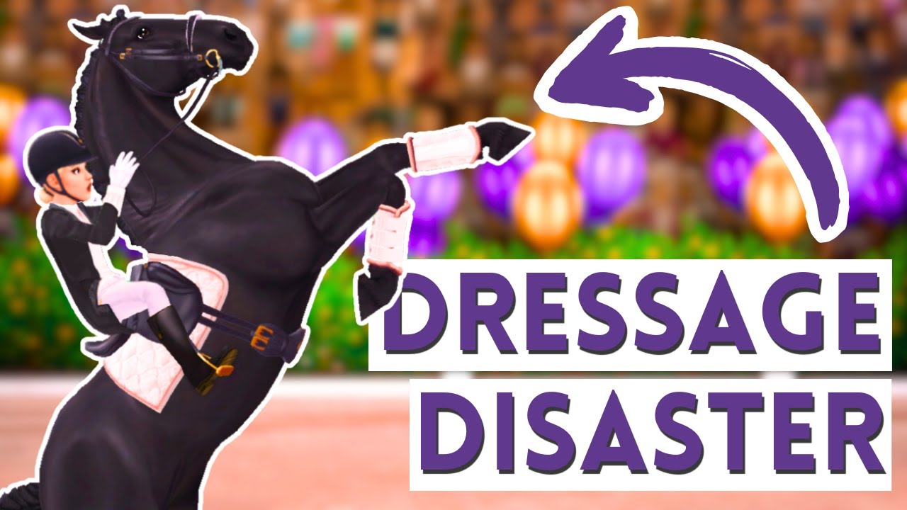 DRESSAGE DISASTER! First Show with My Stallion ~ Star Stable Realistic Roleplay
