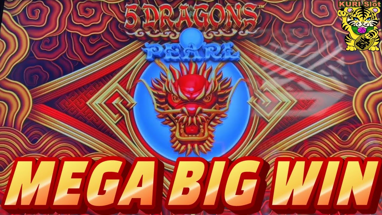 ★HOORAY ! MEGA BIG WIN ON NEW 5 DRAGONS !★5 DRAGONS PEARL Slot (Aristocrat) ☆$250 Free Play☆栗スロ