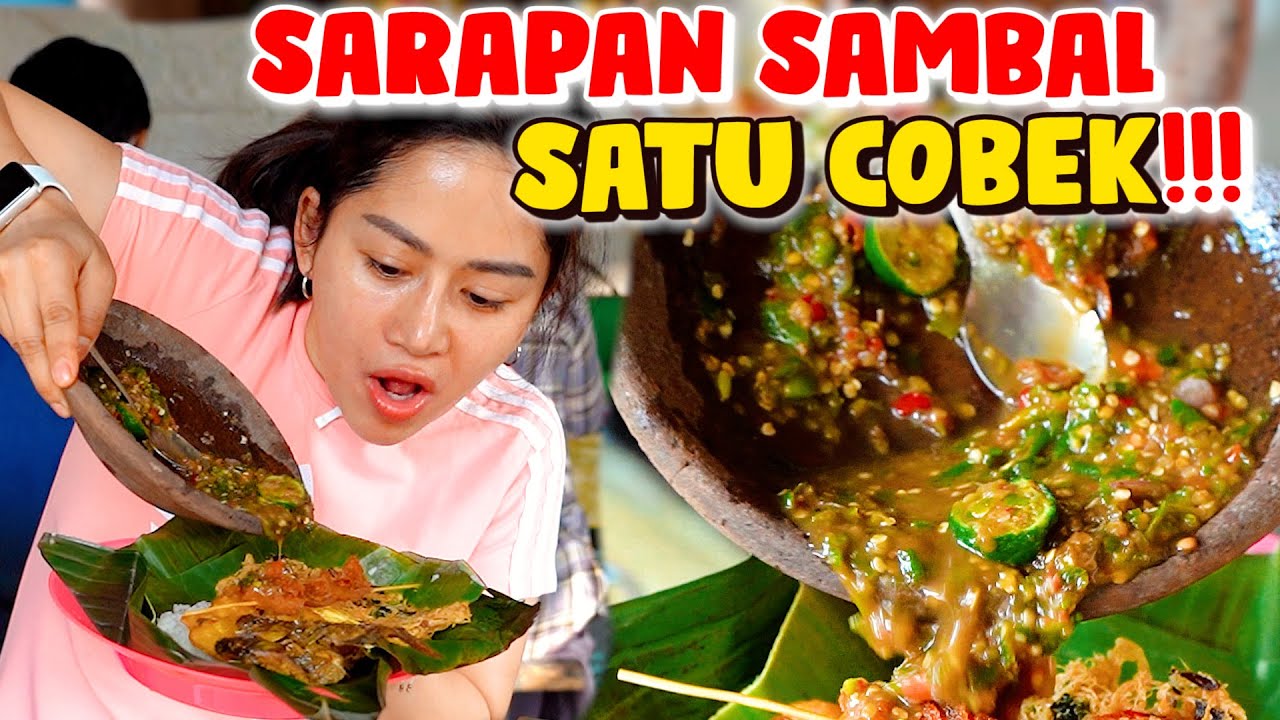 SUBANG BANGET!!! SARAPAN NASI + SAMBAL SECOBEK...PENONTONNYA LANGSUNG MEWEK!!!