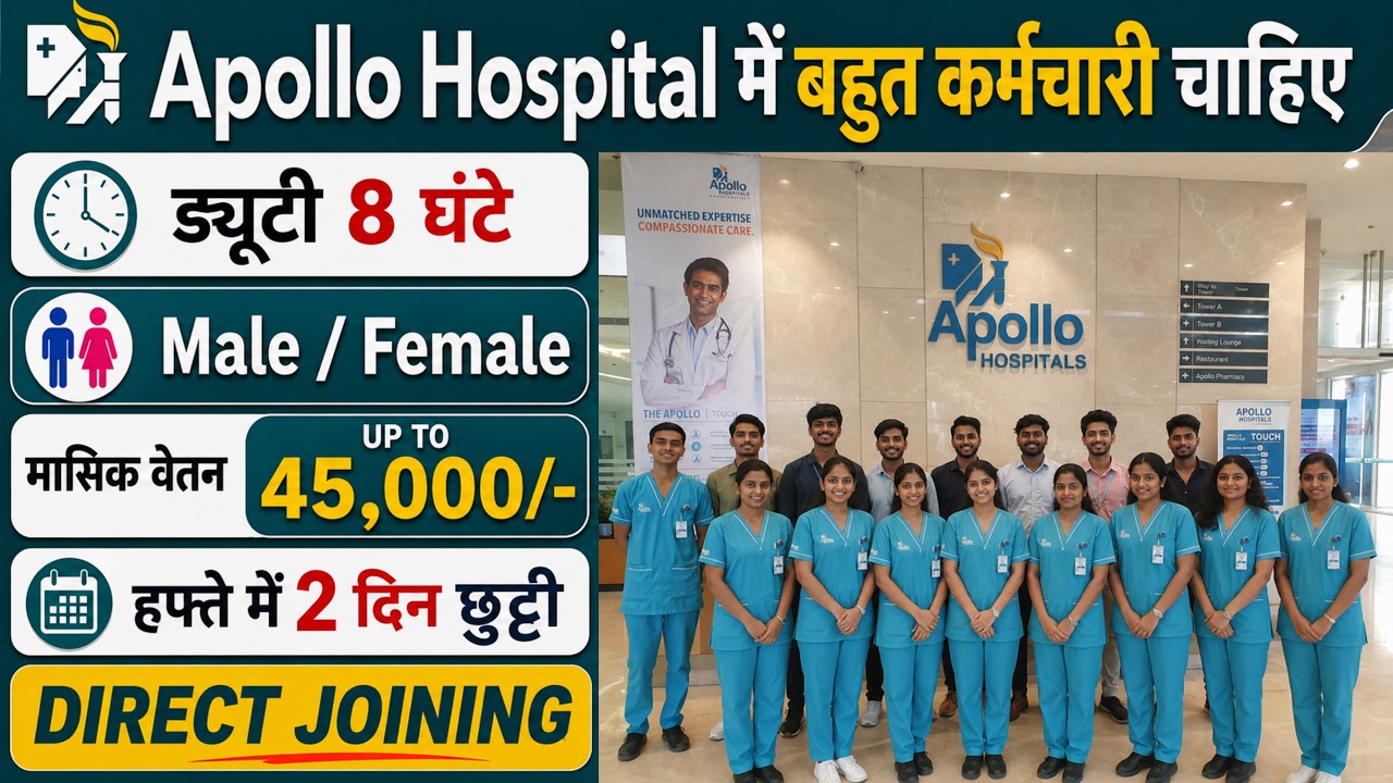 Apollo Hospitals Recruitment 2026 | Private Hospital Job Vacancy 2026 | Hospital Job Vacancy 2026