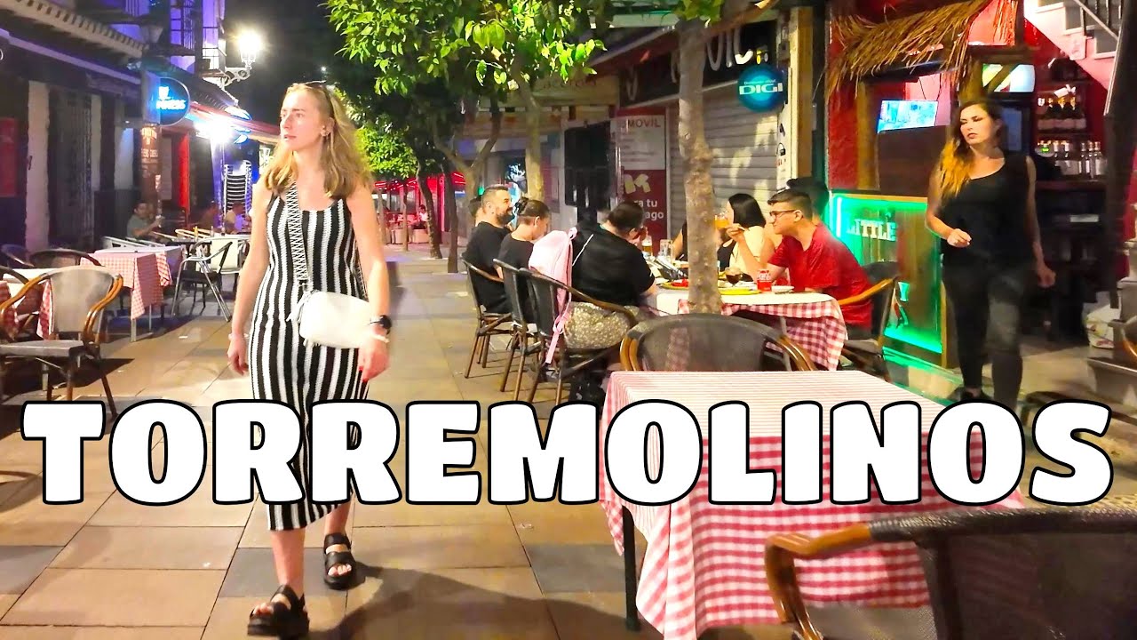 Summer Night in Torremolinos (Malaga Spain) Relaxing Walking Tour [4K 60FPS] Latest Update