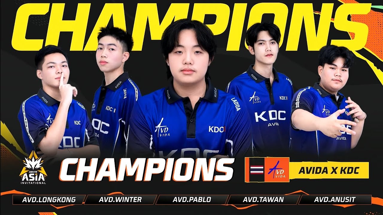 AVIDA x KDC แชมป์ รายการ Free Fire Max ASIAINVITATIONAL 