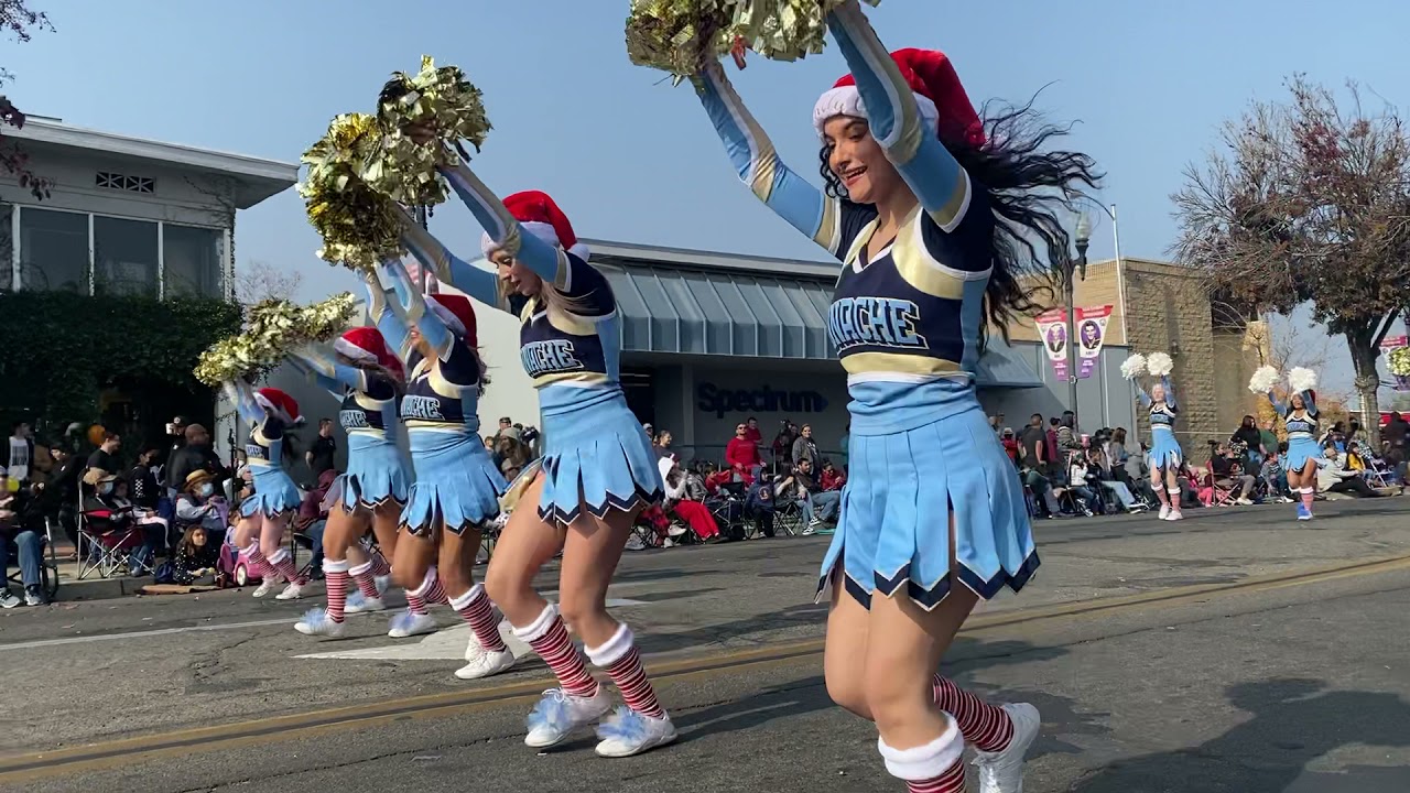 Monache High School Cheer - Porterville Christmas Parade 11-4-2021