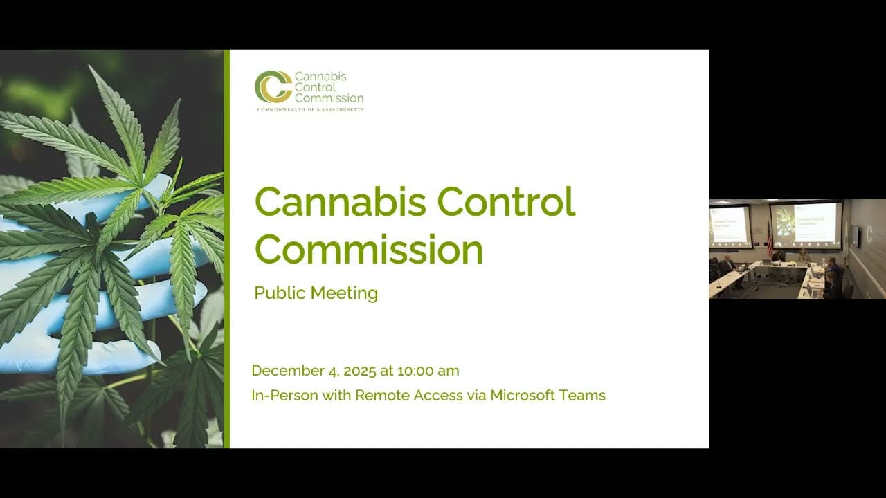 Cannabis Control Commission Public Meeting | December 04, 2025