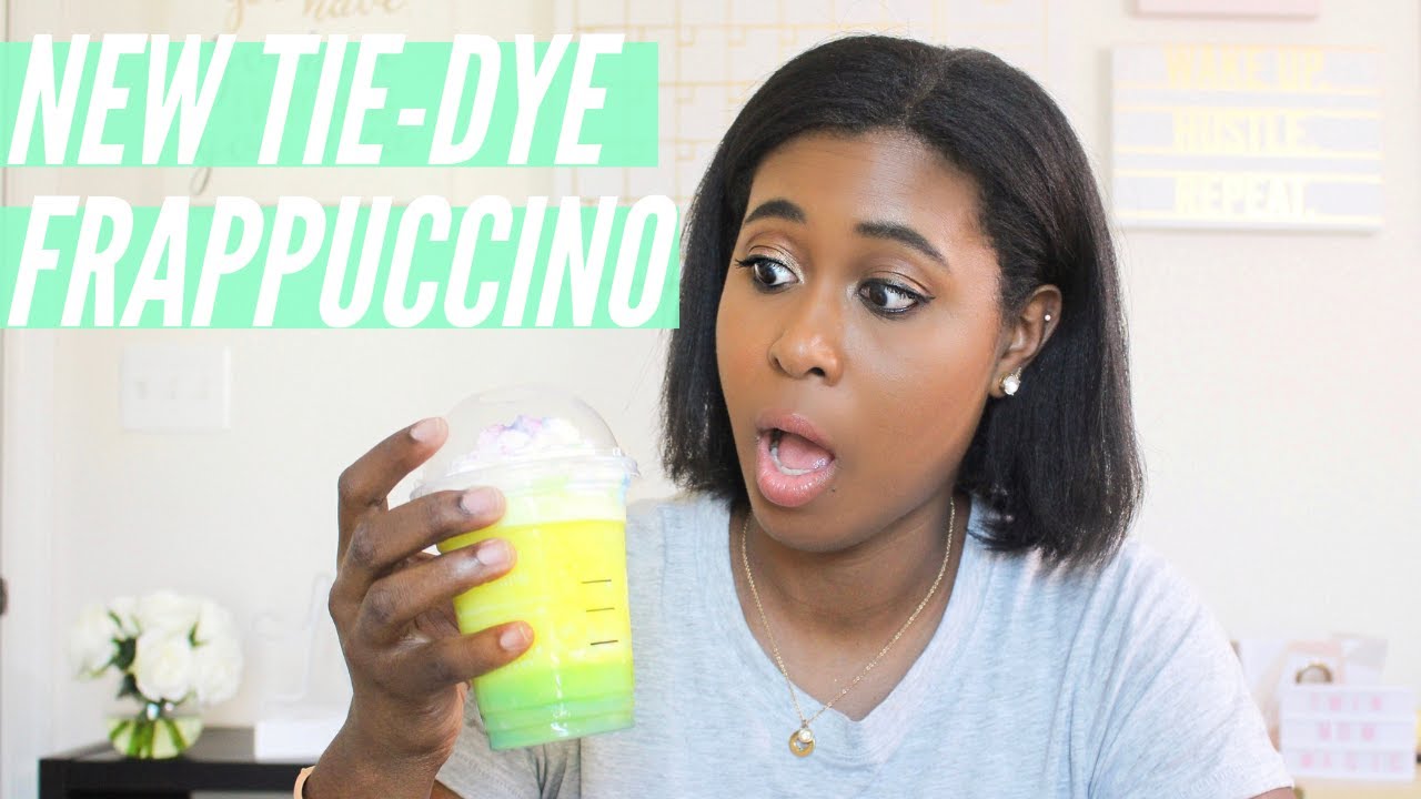 Trying the New Tie Dye Frappuccino - Starbucks Tie-Dye Frappuccino Review