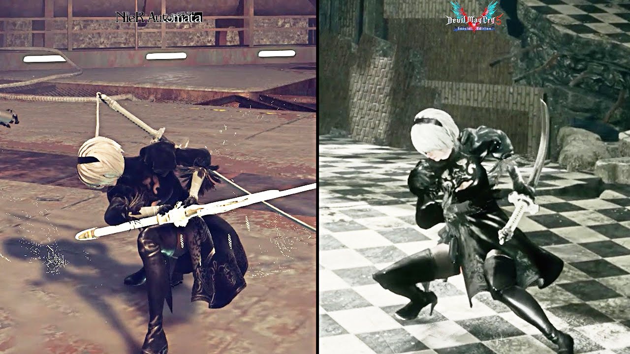 Nier automata 2B Vs DMC5 2B | Comparison