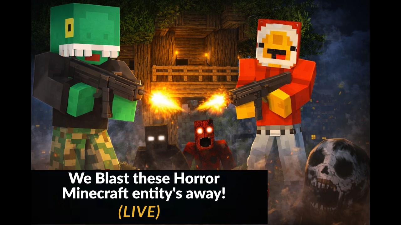 We Blast these Horror Minecraft entity's away! (live)