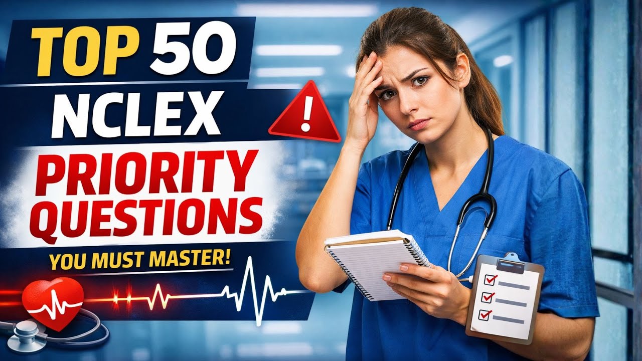 50 самых важных вопросов NCLEX, которые вы обязательно должны освоить #2026 #образование #учеба #...