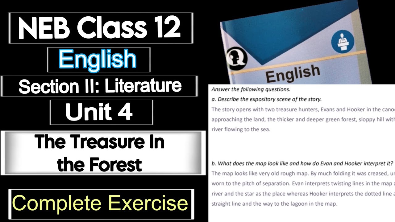NEB Class 12 English Unit 4 The Treasure In The Forest complete exerciseNotes | Summary | Grammar
