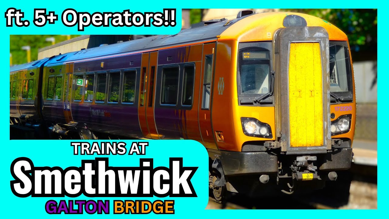 Trains at Smethwick Galton Bridge, WCML - 17.5.25