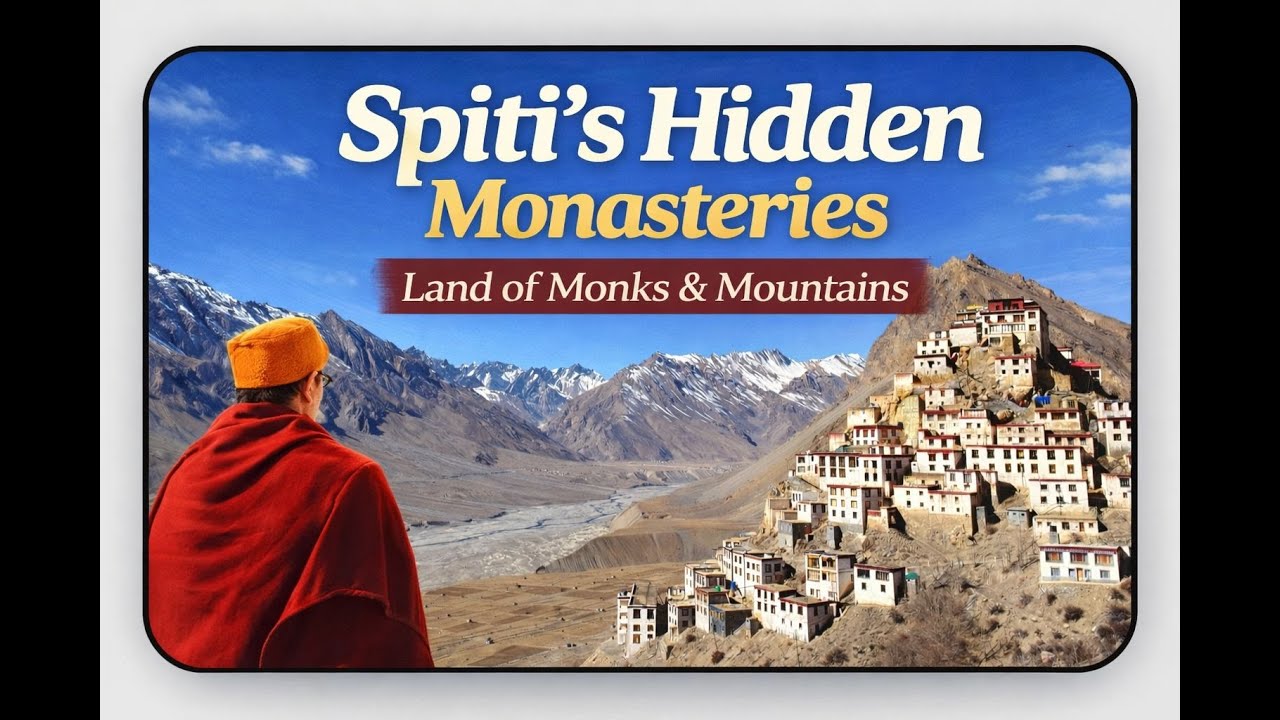 Exploring 13,668 ft altitude Spiti Valley’s Ancient Monastery | Key Monastery Vlog😍🥶
